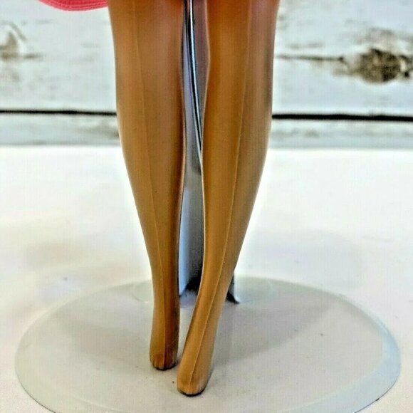 MATTEL BARBIE Blonde Hair Blue Eyes Pink Gray Long Dress 12" Tall - Picture 9 of 12